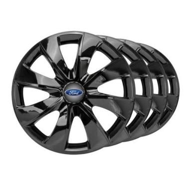 Imagem de Kit Calota Prime Aro 13 Preta Para Ka Fiesta Escort Todos Carros Model