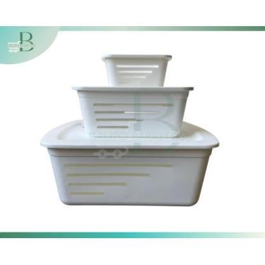 Imagem de Kit 03 cesto organizador verde claro - Soprano