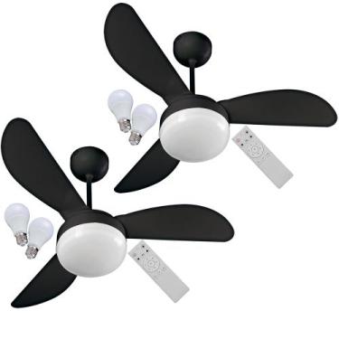 Imagem de Kit Ventilador de Teto Ventisol Fênix Black Inverter Controle Remoto 0