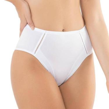 Imagem de Calça Alta DelRio 50614 Detalhe Crochê, M, Branco