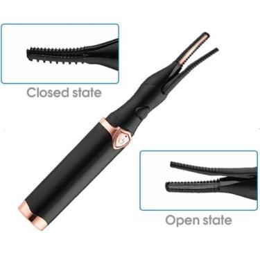 Imagem de Curvador Elétrico De Cílios Portátil USB Com Carregamento Aquecido Con