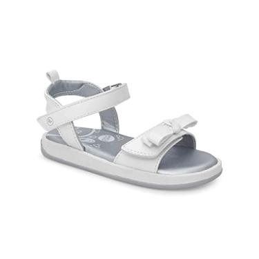 Imagem de Stride Rite 360 Sandália Delilah para meninas, Branco, 11 Little Kid