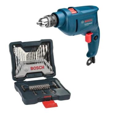 Imagem de Furadeira De Impacto BOSCH GSB 450 RE STD 450W Com Kit de Pontas e Bro