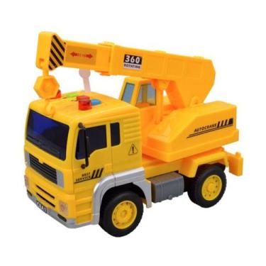 Imagem de Caminhão Construção 17cm De Fricção Com Luz E Som DMT5697 - DM Toys