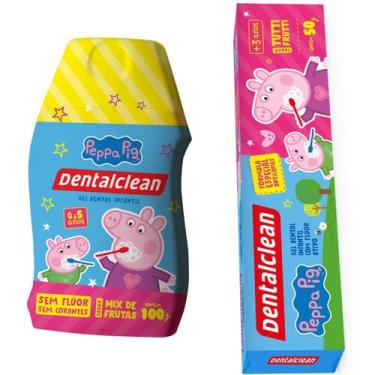 Imagem de 2x gel dental infantil peppa pig - com fluor e sem fluor - DENTALCLEAN