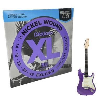 Imagem de Encordoamento calibre 011 para guitarra Daddario EXL 115-B + 1 corda -