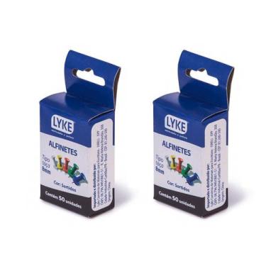 Imagem de Alfinetes Tipo Taça 8mm Coloridos Caixa 100un Mapas Pin - Moldura Onli