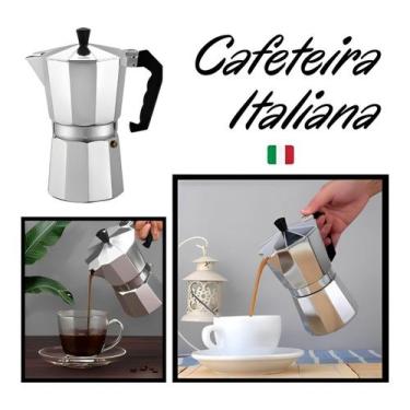 Imagem de Cafeteira Italiana 3 Xícaras Original Café coado Sem filtro - ZEM