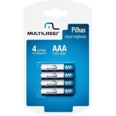 Imagem de Pilha Recarregavel AAA 1000MAH C/4 CB050 - Multilaser