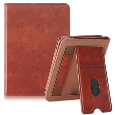 Imagem de Xuanbeier Capa para Kobo Clara Colour/Clara BW (2024)/Clara 2E (2022)/Tolino Shine Color/Shine 5 (2024)/Shine 4 (2022) 15.2 cm - Suporte de couro PU premium com slot para cartão e capa inteligente