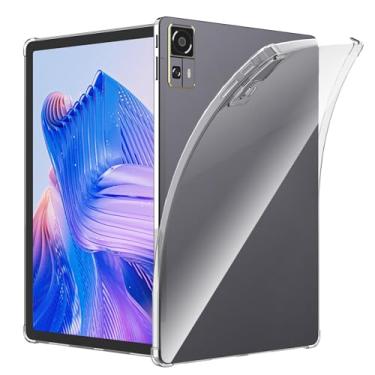 Imagem de Natbok Capa para Chuwi HiPad 11, proteção avançada contra quedas de airbag, silicone flexível TPU à prova de choque, antiarranhões, antiamarelamento, capa fina para tablet Chuwi HiPad 11, transparente