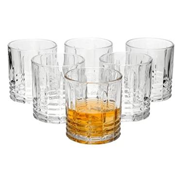 Imagem de Mimo Style Copo de Whisky de Vidro, 340ml, Koper, Transparente, Reutilizável, 6 Unidades