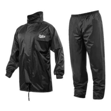 Imagem de Capa Roupa De Chuva Delta 100% Nylon Jaleco Com Capuz Moto, P