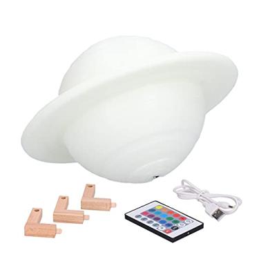 Imagem de Luz Noturna, Lâmpada Estrela, RGB 16 Cores Mudando a Luz Noturna do Planeta Com Controle Remoto, Luminárias Decorativas para Casa, Luzes Noturnas Infantis