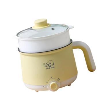 Imagem de Generic Panela elétrica de arroz, panela elétrica de aço inoxidável com alça, 2 engrenagens, frigideira elétrica raman para fritar sopa, ovos, cozinhar,