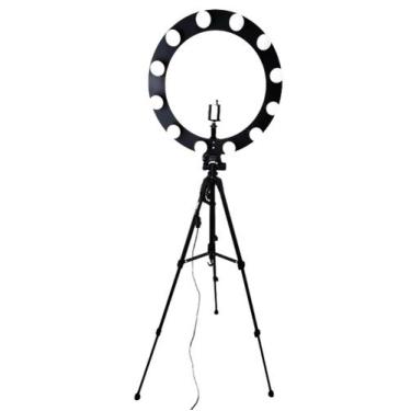 Imagem de Ring Light 12 soquetes + Tripé 1,50 Kit + suporte p/ celular - MEGAPLA