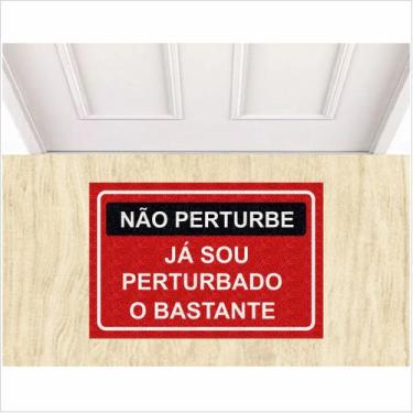 Imagem de Tapete Não Perturbe Já Sou Perturbado o Bastante 60X40 cm. - ZAP TAPET