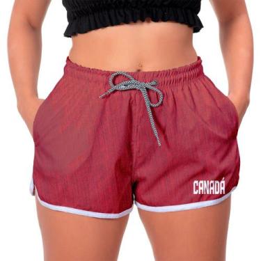 Imagem de Short Feminino Original Time Canadense Moda Praia Piscina - Bueno Stor