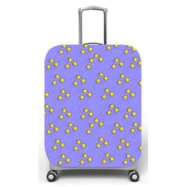 Imagem de Capa para mala de viagem M, medidas max C40x A59 x P27cm Estampa roxo 