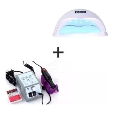 Imagem de Cabine Led Uv Sun 5 48w + Lixadeira Elétrica M2000 Bivolt - OEM, Cor a