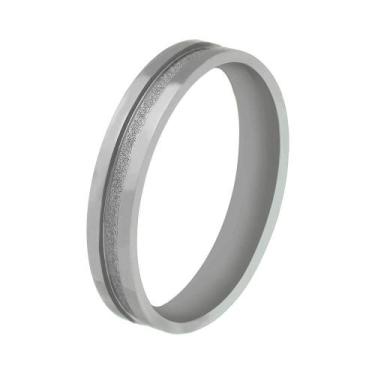 Imagem de Aliança Aço Reta Anatômica 4mm Polida - Erah Joias, 17