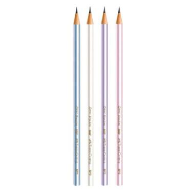 Imagem de Kit 04 Lápis Grafite Preto Nº2 B Faber Castell, Grip 2001, Super Soft,