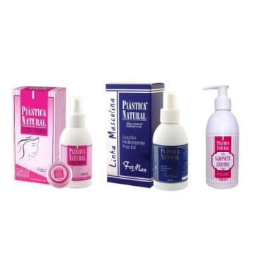 Imagem de Plastica Natural Eloisa Medina Rejuvenescedor Facial 1 Fem + 1 Masc e 