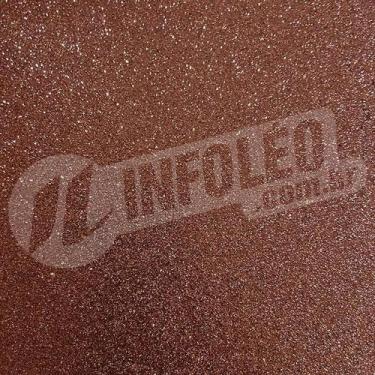 Imagem de Papel Puro Glitter 30x30cm Marrom Chocolate Kraftopia - LX