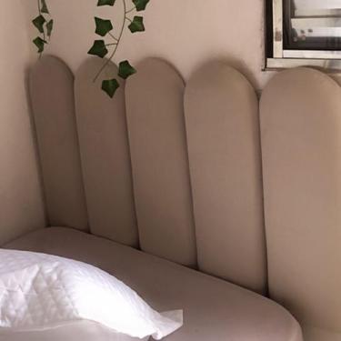 Imagem de Kit Cabeceira Modular Nuvem Estofada Sued Cama Box Casal Queen king So