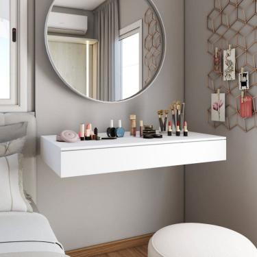 Imagem de Penteadeira Suspensa Miss 1 Gaveta Branco - Panorama Móveis