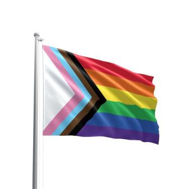 Imagem de Bandeira LGBTQIA+ Em Tecido Oxford 147x88cm 100% Poliéster - PRESENTE-