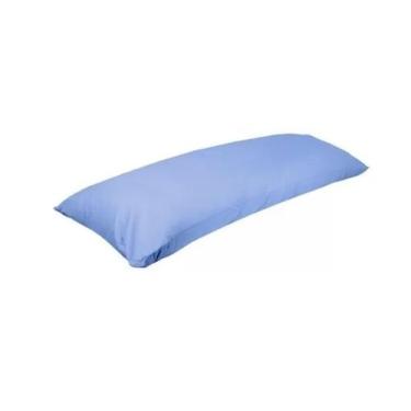 Imagem de Fronha Para Travesseiro De Corpo Xuxão 100% Algodão 1,38m X 45cm Azul 