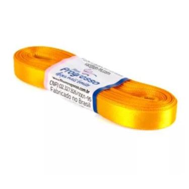 Imagem de Fita de Cetim Progresso 10mm nº2 - 10m Cor 038 Amarelo Ouro - 01 unida