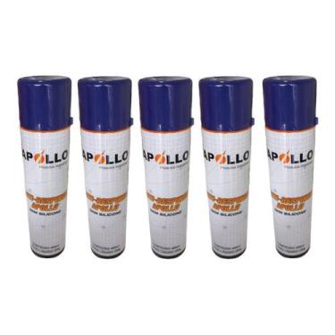 Imagem de KIT 5 Anti Respingo Solda Sem Silicone 400ml Incolor Apollo 250g