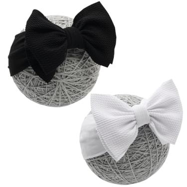 Imagem de QFV Faixa de cabeça para recém-nascidos de 0 a 6 meses para aniversário/chá de bebê/fotografia/presentes de bebê