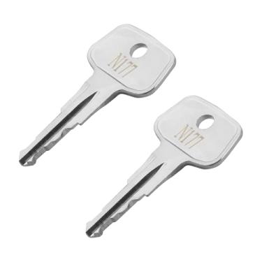 Imagem de Hugexpen Chave N177 para substituição de chave Thule, serve para acessórios de rack de teto Thule, rack de esqui de carro, chave de barras transversais etc. (2 peças)