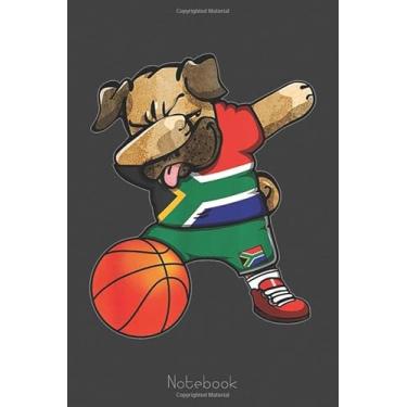 Imagem de Funny Dabbing Pug South Africa Basketball Fans Sport Notebook: A blank lined basketball notebook 6x9 in 110 Pages that makes a fun basketball gift for ... women's basketball, team basketball gifts