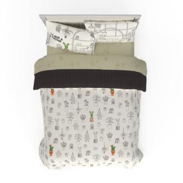 Imagem de Franco Jogo de cama Miniverse com 7 peças, super macio, reversível, edredom e lençol com capa, Queen, (Produto oficialmente licenciado)