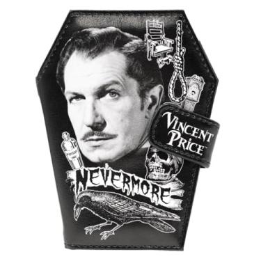 Imagem de kreepsville 666 Vincent Price Nevermore Carteira de caixão de terror, Preto, Gótico