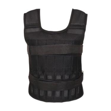 Imagem de menolana Colete pesado, equipamento de treino, jaqueta pesada, colete de peso para escalada, construção muscular, treinamento de força, fitness, 20kg
