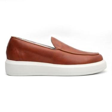 Imagem de Sapato Loafer Mocassim Premium Couro Nobre Confort Sola Alta-Masculino