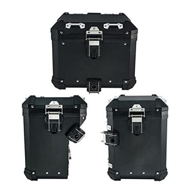Imagem de Mala de viagem de motocicleta para R1200GS R1250GS LC Adventure R 1200 R1250 GS ADV 2013-2021 caixa de bagagem de alumínio para motocicleta, cestes, alforjes, capa superior (um conjunto)