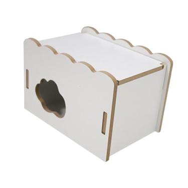 Imagem de IEUDNS Hamster Hideout Wooden House Small Animal, 18x12x12cm