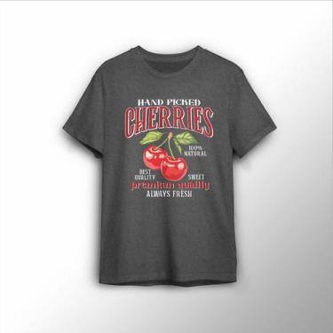 Imagem de Camiseta Personalizada Cherries - Lobo Sete, P, Chumbo