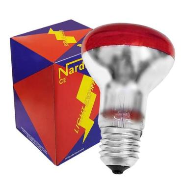 Imagem de Lâmpada Refletora R63 40w E27 220v Vermelho Colorida - NARDS, 220V