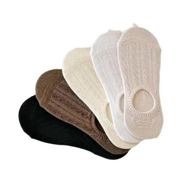 Imagem de Meias Femininas Divertidas - 5 Pares de Meias Confortáveis com Estampa