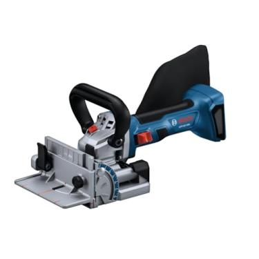 Imagem de BOSCH GFF18V-086N 18V Marcador de biscoito sem escova - Ferramenta de marcenaria sem fio para juntas precisas, profundidade de corte ajustável, porta de extração de poeira, design ergonômico para