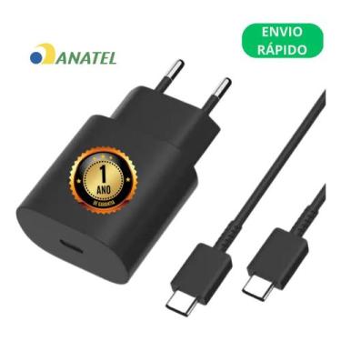 Imagem de Carregador P/ Samsung 25w A53 M53 M2 A52 A73 A72 A22 A82 - FXConectt, 