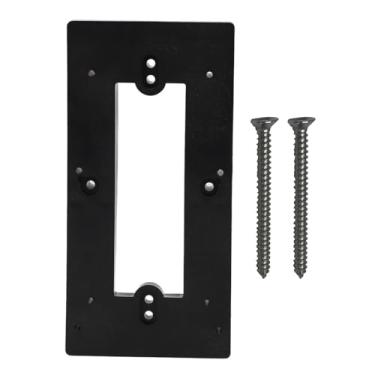 Imagem de Montagem da campainha de vídeo GRCFUMO, placa multifuncional de montagem da campainha, a maioria dos acessórios de suporte de porta de campainha da campainha de vídeo para aluguel (Preto)