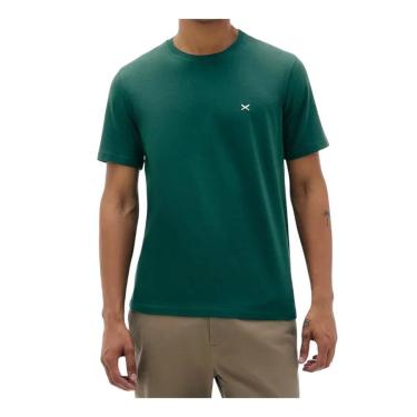 Imagem de Camiseta Masculina Hering MC Regular Verde Bandeira - 4FEFWD-Masculino